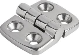 Kipp SCHARNIER 38X30, EDELSTAHL HOCHGLANZPOLIERT, KOMP:EDELSTAHL, A1=11,5, A2=11,5... Produktbild