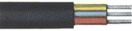 Gummischlauchleit.H05RR-F3x1,5mm2,schwarz, 50m Produktbild