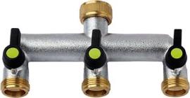 3-Wege-Verteiler 3/4" verchromt Beschaffungsartikel Produktbild