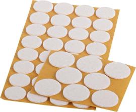Filzgleiter Set 40-teilig, selbstkl,weiß Inhalt: 40 Produktbild