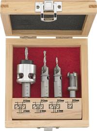 FORTIS Terrassendielenbohrer Set3,4,5mm + Zubehör 5-teilig Produktbild
