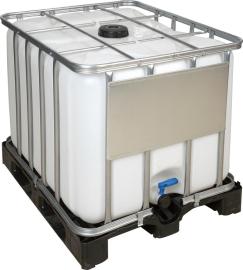 Wassertank IBC Tank ECOLINE 800 l NON UN auf Kunststoff-Palette Beschaffungsartikel Produktbild