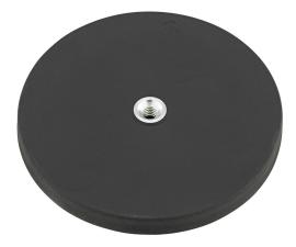Neodym-Magnet-Flachgreifer, gummiummantelt, mit Gewindezapfen Produktbild