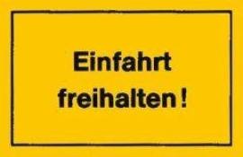 Verbotsschild 300x200mm Einfahrt Freihalten Produktbild