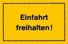 Verbotsschild 250x150mm Einfahrt freihalten Produktbild