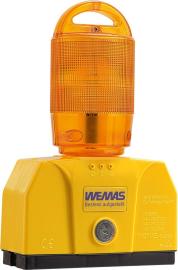TL-Rundumleuchte 2000/360, gelb, RSA21 Gehäuse gelb, mit Halter,KZP "WEMAS, blau-schwarz" Produktbild