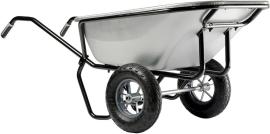 Schubkarre Expert Twin verzinkt 230L, Luftrad Produktbild