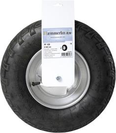 Luftrad m. Metallfelge u.Kugellager u. Achse 400x100mm Produktbild