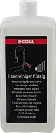 E-COLL Handreiniger flüssig seifen- silikon- alkalifrei 1l Flasche Produktbild