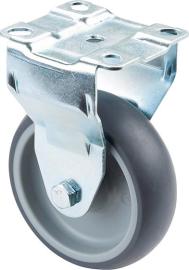 BS ROLLEN Bockrolle C110.A80.102 ø100mm B 32mm 100kg zum Anschrauben grau Produktbild