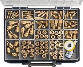 Sortimentsbox Kupplungen+Stecker Messing, NW7,2 connect-line, RIEGLER Produktbild