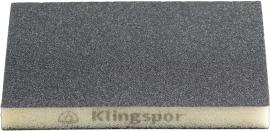 KLINGSPOR Schleifschwamm SW 502 Siliziumkarbid 96x123x12,5mm K 120 100 Stück Produktbild