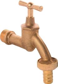 Auslaufventil 1/2" mess. Knebelob.+Schlauchv. Produktbild