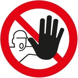 SAFETYMARKING Verbotsschild Zutritt für Unbefugte verboten Aluminium ø 200mm Produktbild
