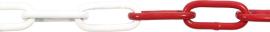 PÖSAMO Schweißkette DIN 5685 langgliedrig 6,0mm Bundware 30m rot/weiß lackiert Produktbild