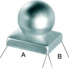 Pfostenabdeckung A2 90 mit Kugel E-NORMpro Produktbild