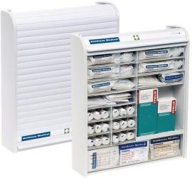 Verbandschrank Rollmed m.Rollo gef.,DIN 13157 Produktbild