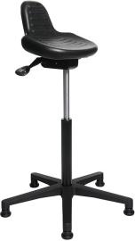 Stehhilfe Standstar PU-Schaum schwarz Sitzhöhe 590-840 mm Fußkreuz mit Gleiter Produktbild