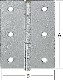 Scharnier, halbbreit DIN 7954 B Produktbild