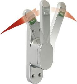 Türtreibriegel rs/ls silber elox. Vario DENI Produktbild