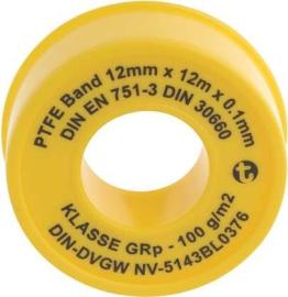 Dichtbandrolle PTFE 12m x 12mm x 0,1mm Produktbild