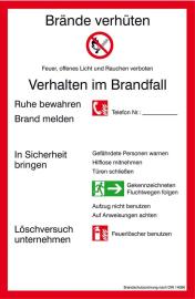 SAFETYMARKING Schild Brandschutzordnung B200xH300mm Aluminium Produktbild