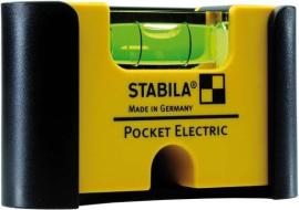 STABILA Mini-Wasserwaage Pocket Electric 7cm mit Gürtel-Clip Produktbild