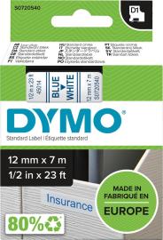 Schriftband D1 45014 blau/weiß 12mmx7m DYMO Produktbild