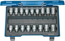 GEDORE Stecknuss-Satz 1/2" T20 bis T60 und E10 bis E24 17-teilig Produktbild