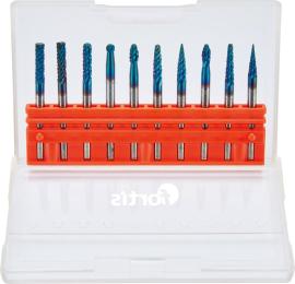 KleinFrässtift -Satz HM 3mm 10-tlg beschichtet FORTIS Produktbild