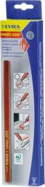Zimmermannsbleistift oval333 rot 24cm Pak.a12 Lyra Produktbild