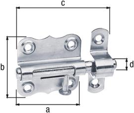 Grendelriegel 160/VA GAH Alberts Produktbild