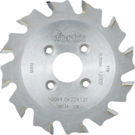 HW-Lamellen-Nutfräser 100x4,0x22 Z12W FORTIS Produktbild