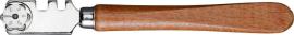 Glasschneider Edelstahl mit Holzheft Bohle Produktbild
