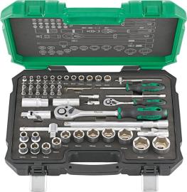 FORTIS Steckschlüssel-Garnitur 1/4"+1/2" 55-teilig Produktbild
