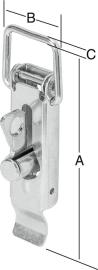 Kistenverschluss 110x37 mm verzinkt VORMANN Produktbild