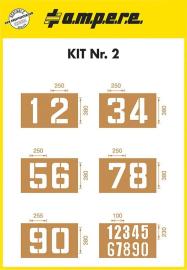 Schablonenset Schablonen KIT Zahlen Produktbild