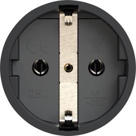 Schutzkontaktkupplung IP20 Vollgummi 16A / 250V AC / 3p (2P+E) Produktbild