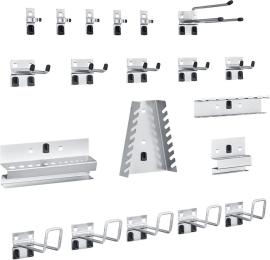 BOTT perfo Sortiment mit 20 Teilen 10 Haken 5 Werkzeugklemmen 5 Halter Produktbild