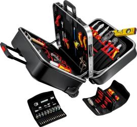 Werkzeugsortiment Twin Elektriker 63-teilig im Trolley Knipex Produktbild