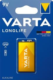 VARTA Batterie LONGLIFE 9V E-Block 1er Blister Produktbild