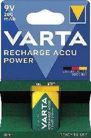 Batterie RECHARGEABLE Akku E-Block 9V 200mAh VARTA Produktbild