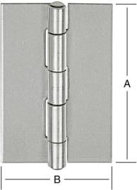 Ger.schm.Scharn. 50x31mm ungeb, Edelstahl V2A Produktbild
