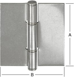 Türscharnier 90X85mm ungebohrt, Edelst VORMANN Produktbild