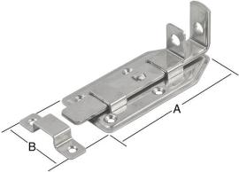 Türschlossriegel gerade 120X56mm,Est (V2A) VORMANN Produktbild