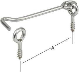 Sturmhaken m.Öse 120mm Edelstahl V2A Produktbild