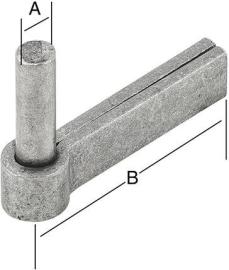 Anschweißkloben 13x55mm Eisen bl. Produktbild