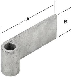 Anschweißband 100x45mm ungeb.Eis. Produktbild