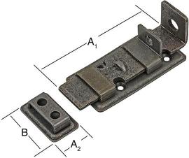 Sicherheitsriegel 120X48 ger.brün VORMANN Produktbild