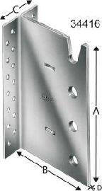 Balkenträger BT4, 4-reihig, Edelstahl Produktbild